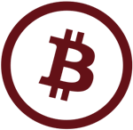 Bitcoin-symbol i en sirkel
